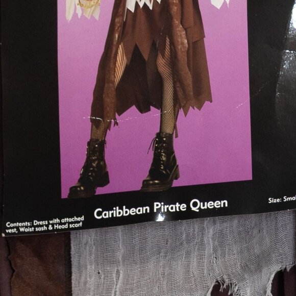 Child Caribbean Pirate Queen Costume Size S Holiday Inspirations - Picture 4 of 8
